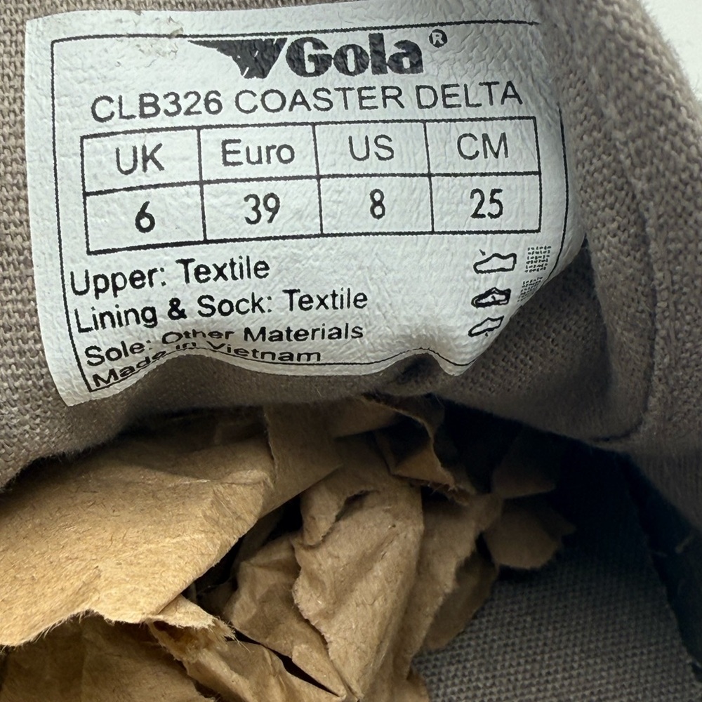 Gola Classics Women’s Classic Delta Sneakers Size 8 US / 9 EU Grey Black Leopard - Picture 7 of 11